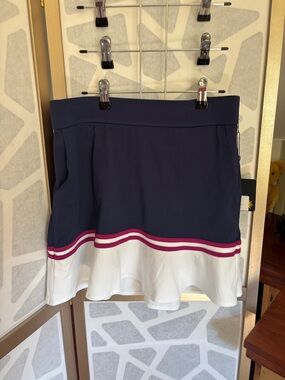Navy, White & Pink Circle Skort- Women’s Skater Skort
